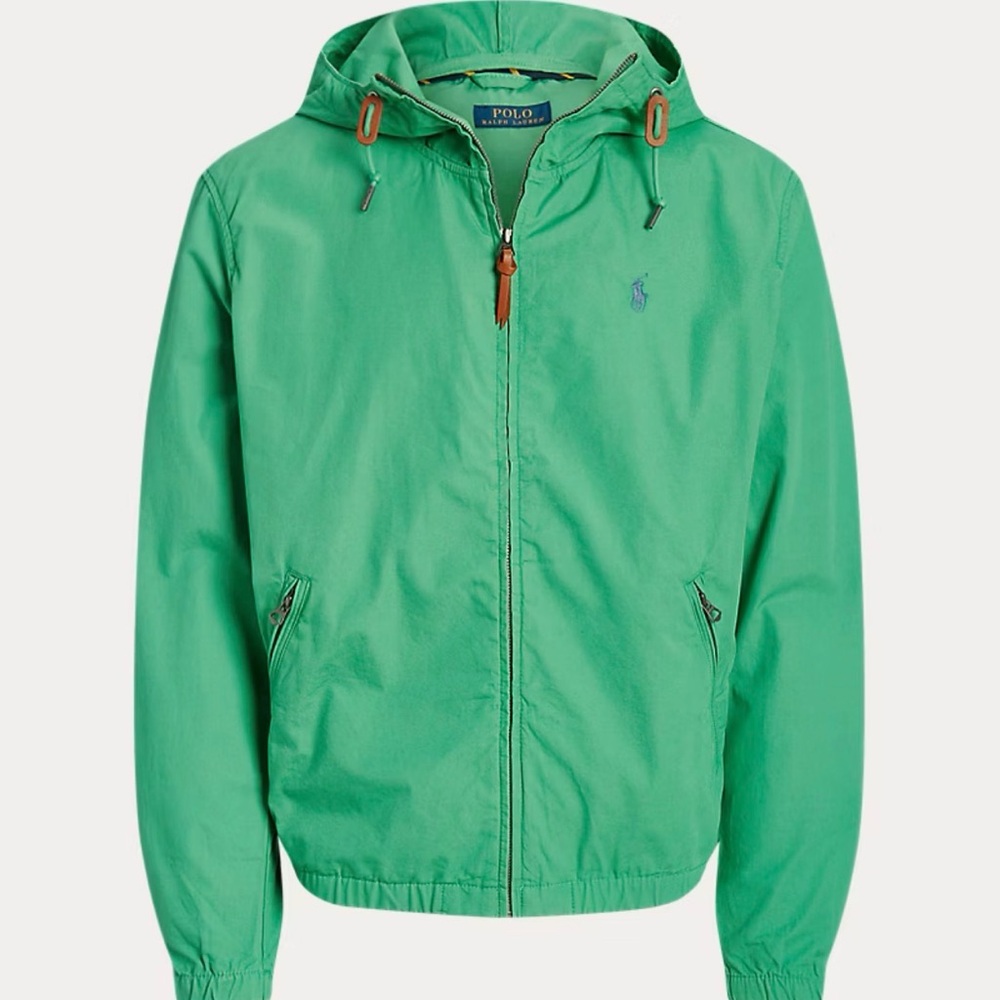 Ralph Lauren Vibrant Green Hooded Windbreaker